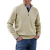 Mens Half Zip Turtleneck Sweater Knit Pullover Warm Jacket Coat