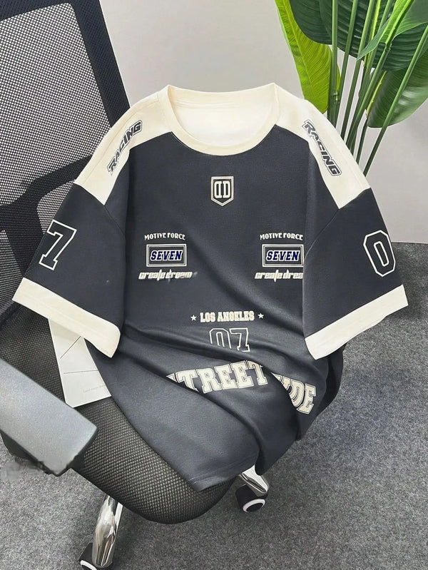 Men’s 3D Digital Print T-Shirt 2025 – Short Sleeve Brooklyn Racing Football Sports Tee