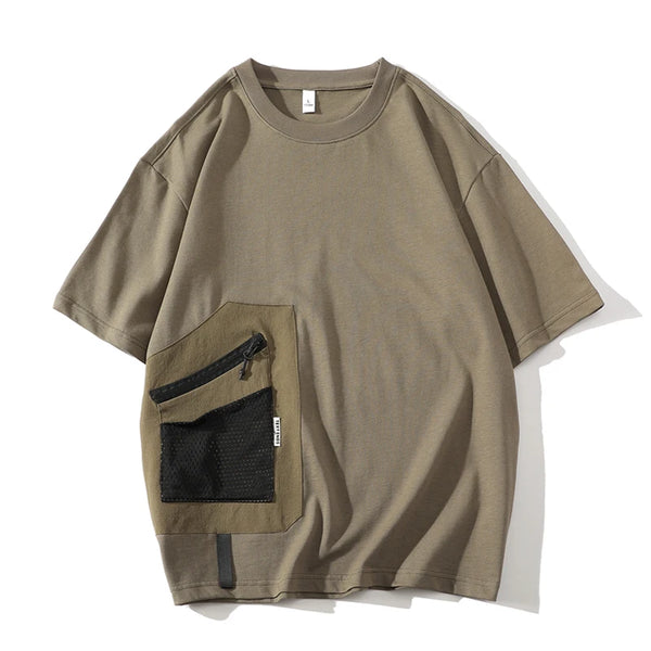 Mens Hip Hop Tee Oversized Streetwear Short Sleeve Plus Size 4XL