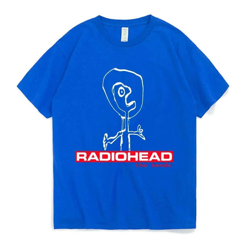 90s Radiohead Graphic Tee Vintage Punk Hip Hop Oversized T-Shirt