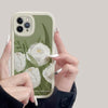 Soft Luxtury Flowers 3D Leather Phone Case For iPhone