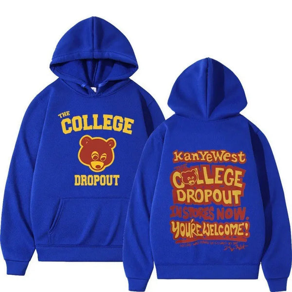 Kanye West College dropout hoodie music hoodie fashion trend unisex