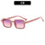Luxury Rectangle Sunglasses Vintage Square Shades