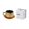 Ceramic Set Gift Box Gift Solid Wood Cup Coffee Mug Drinking Utensils 230ML
