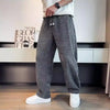 Mens Sherpa Fleece Pants Straight Leg Thick Pockets Winter Casual