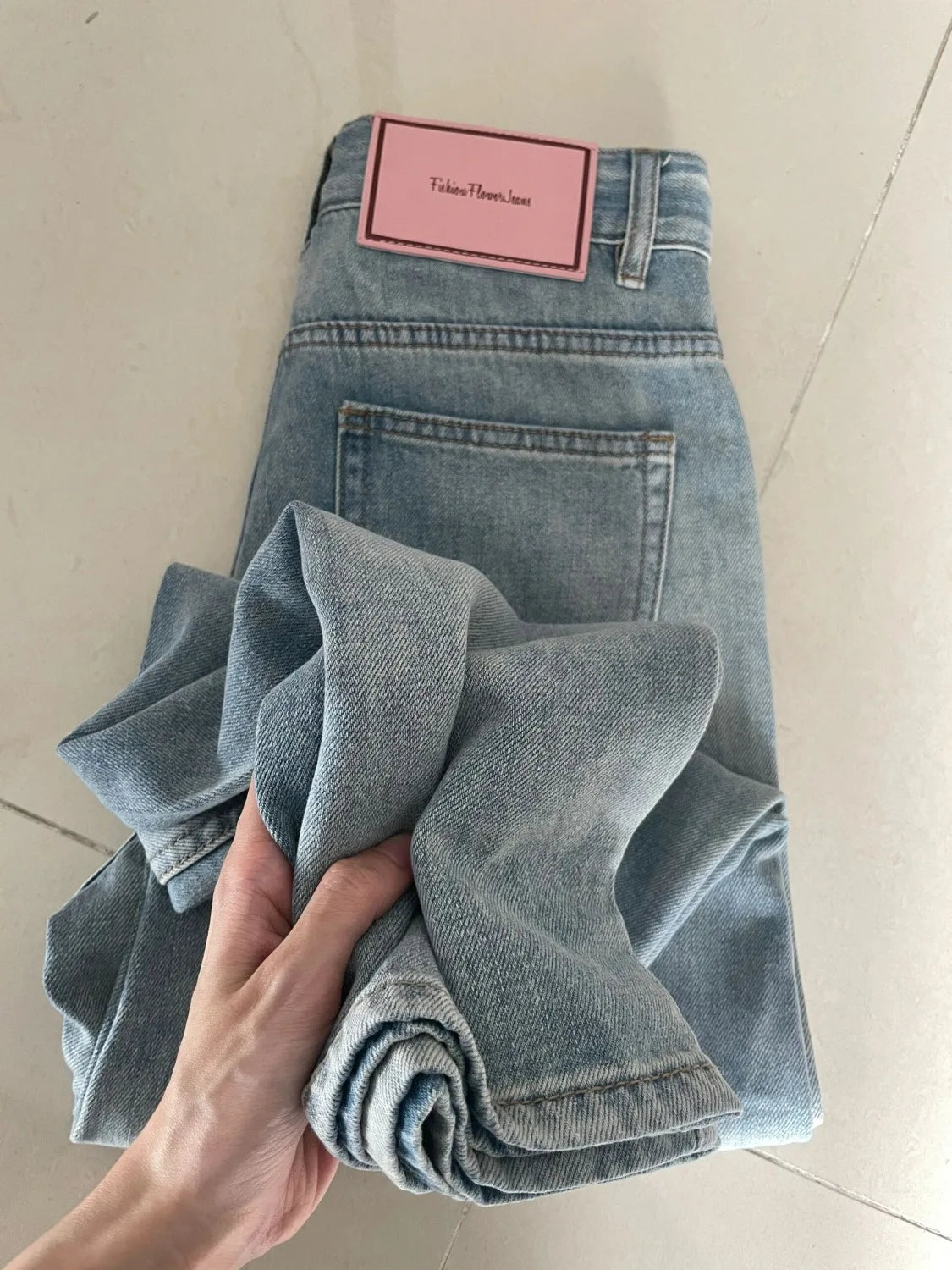Women’s Baggy Wide Leg Jeans Vintage Low Rise Punk Denim Pants