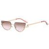 Retro Cat Eye Hip Hop Narrow Sunglasses Women