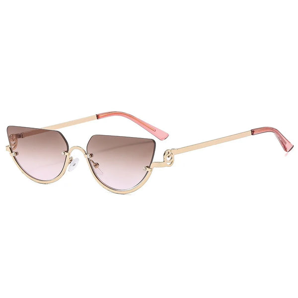 Retro Cat Eye Hip Hop Narrow Sunglasses Women