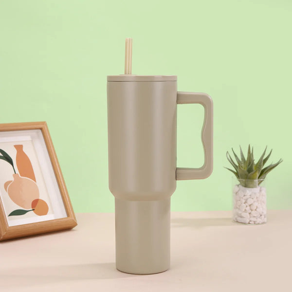 40 oz Tumbler with Handle Straw Lid Insulated Travel Coffee Cup