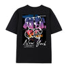 New York Sunset Tshirt Men Hip Hop Oversized Cotton Tee