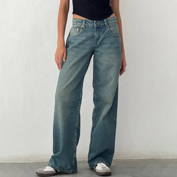 High Waist Wide Leg Jeans Women Y2K Baggy Boyfriend Streetwear