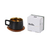 Ceramic Set Gift Box Gift Solid Wood Cup Coffee Mug Drinking Utensils 230ML