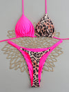 Womens Micro Bikini Push Up Brazilian Thong Halter Swimsuit Set Sexy