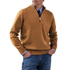 Mens Half Zip Turtleneck Sweater Knit Pullover Warm Jacket Coat