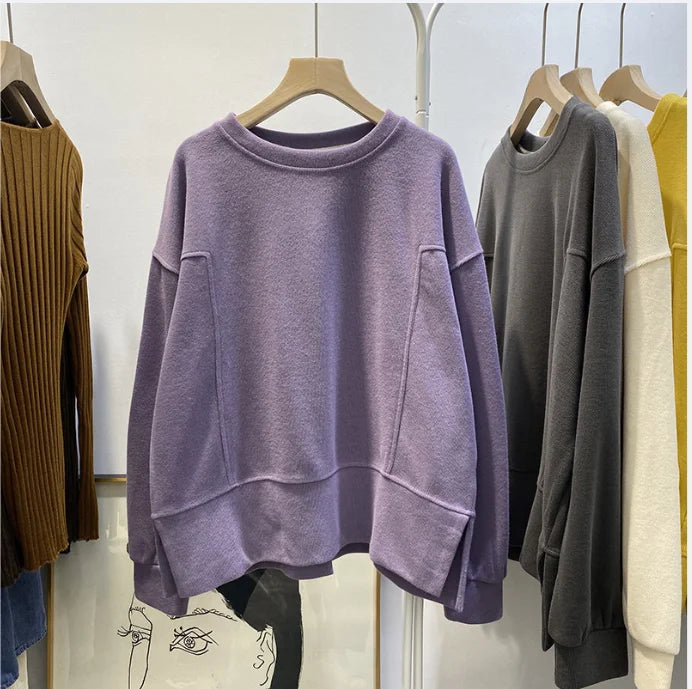 Women's Loose Fit Sweatshirt 2025 Korean Trendy
