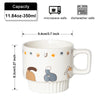 Ceramic coffee cup chocolate milk cup tea cup mug cute cat design