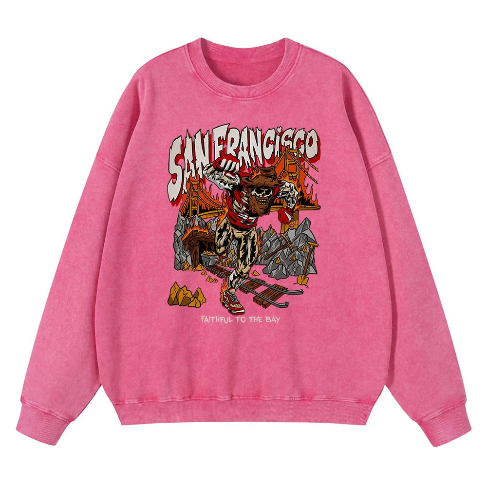 San Francisco Skeleton Miner Hoodie Men