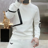 Men Color Block Long Sleeve Tee Quarter Zip Loose Casual Pullover
