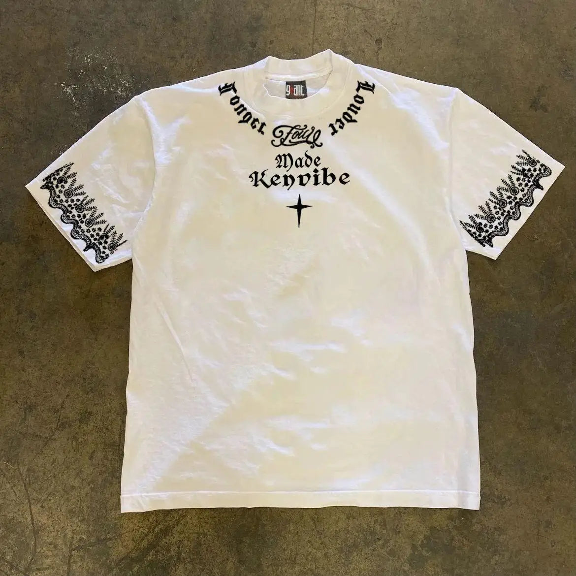 Forget Louder 'Foul Made Keyvibe' Graphic T-Shirt Men Streetwear