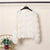 Blouse Women Autumn Wave Shape Furry Tassel Long Sleeve Pullover