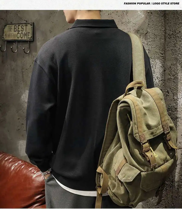 Polo Shirt Men's Sweatshirt Long Sleeved Casual Collar Top