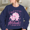 Funny Skeleton Hoodie Sarcastic ‘I Don’t Need Your Attitude’ Sweatshirt for Fall