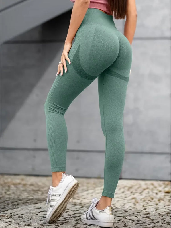 High Waist Seamless Knit Leggings