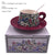 3 Piece Ceramic Coffee Cup Saucer Set Elegant Minimalist Gift Tea