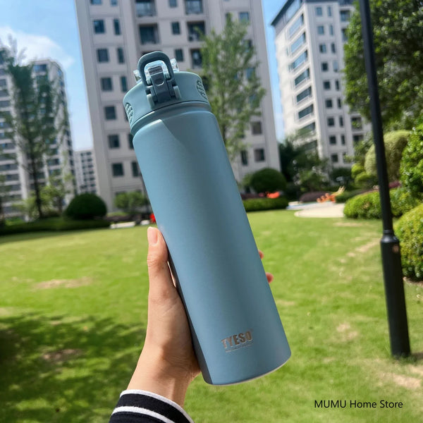 Insulated Water Bottle with Straw 600ml 750ml Stainless Steel