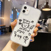 Transparent Cute Cat Phone Case For iPhone Shockproof Silicone Cover