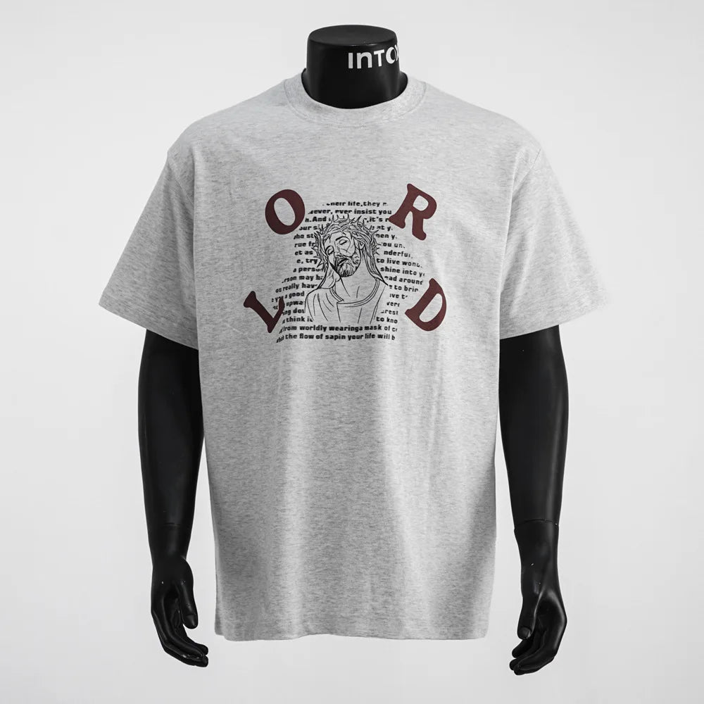 2025 Creative Print Men's T-Shirt Korean Style Loose Summer Top