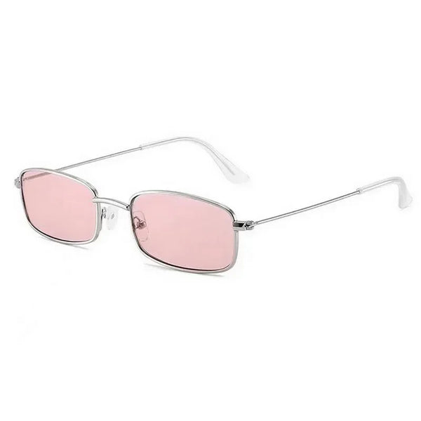 Retro Metal Frame Sunglasses Colorful Lens