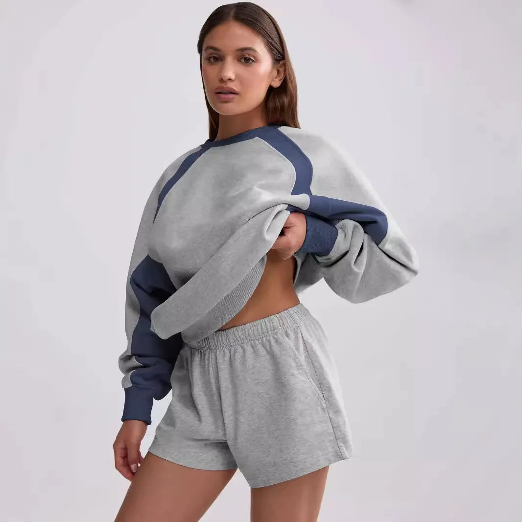 Trendy Lantern Sleeve Sweatshirt Women Winter Top