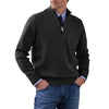 Mens Half Zip Turtleneck Sweater Knit Pullover Warm Jacket Coat