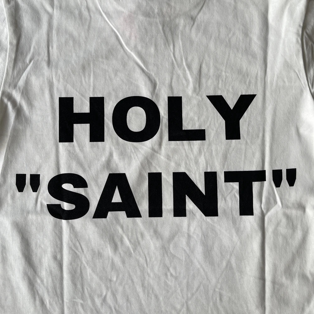 Saint of Michael 25SS Vintage Cotton Casual Oversize Streetwear Tee Men