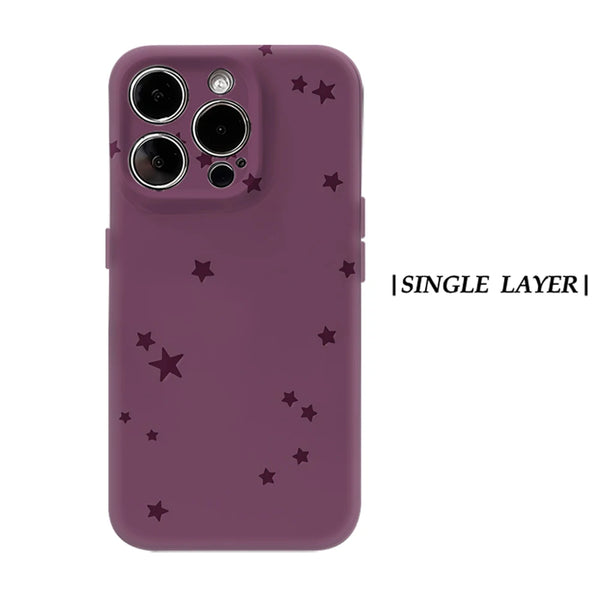 iPhone Magnetic Star Case Purple MagSafe Tough Double Layer Armor