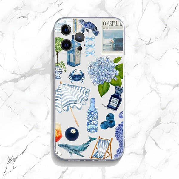 Ocean Wine Glass Lemon iPhone Case – Shockproof Soft Cover