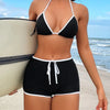Womens Two Piece Bikini Set High Waist Triangle Top Swimsuit