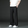 Mens Slim Flare Dress Pants Elastic Waist Business Work Slacks