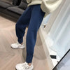 Womens Knit Harem Joggers High Waist Fleece Baggy Sweatpants Winter