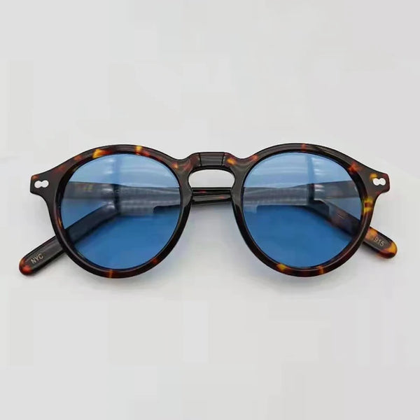 Vintage Round Acetate Sunglasses