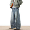 Wide Leg Denim Pants Male Loose Cowboy Mopping Trousers baggy Men's Jeans