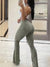 Slim High Waist Bell Bottom Flare Tights Women Streetwear