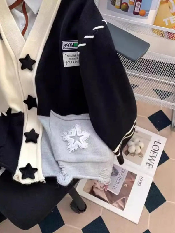 Womens Oversized Knit Cardigan Cozy Soft Sweater Jacket Loose Fit