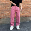 Men's Retro Washed Denim Jeans Hip-Hop Streetwear Loose Fit Pants