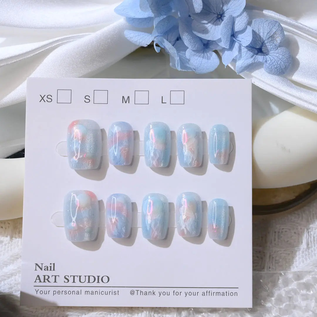 Water Lilies Monet Oil Painting Style Retro Press on Nails