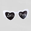 Personalised Text Wedding WhiteWedding Sunglasses Personalised Love Heart