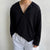 Mens Cotton Long Sleeve Tshirt Korean Harajuku Oversized Soft Top
