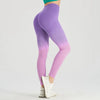 Gradient Seamless High Waist Leggings Women Yoga Slim Fit Tights