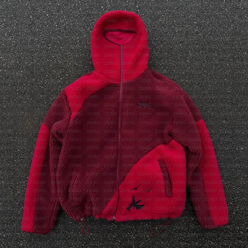 Gothic Punk Harajuku Zipper Jacket High Street Fashion Versatile Coat